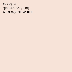 #F7E3D7 - Albescent White Color Image